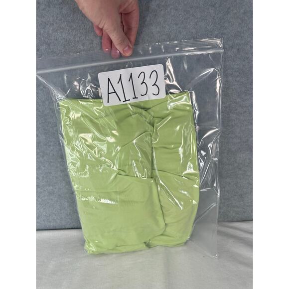 Nike Green Women's sz M Striped Pants Cargo Sweatshirt Lined Track Pants Y2K - Picture 12 of 12